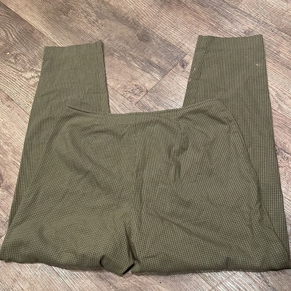 Sigrid Olsen Green Plaid‎ Crop Pants - Picture 3 of 7